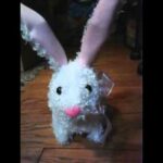 Cute And Funny Bunny talks ears wiggle hops robotic bunny