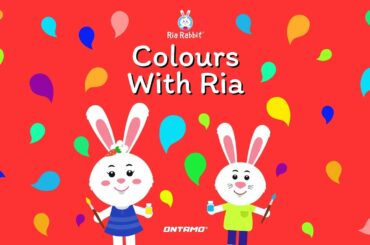 Colours With Ria | Learning For Kids | Video Book | English | Ria Rabbit