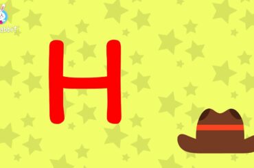H Is For Hat | Alphabet | Upper Case | Animated Video | English | Ria Rabbit