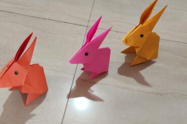 Origami#origami rabbit 🐇🐰#paper craft#so cute# DIY#easy to make