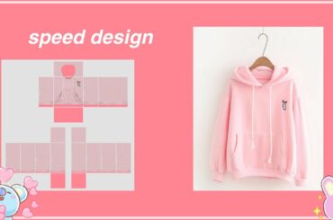 [roblox] cute bunny hoodie speed design