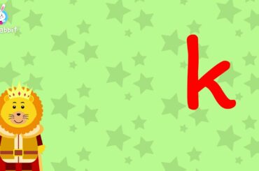k Is For king | Alphabet | Lower Case | Animated Video | English | Ria Rabbit