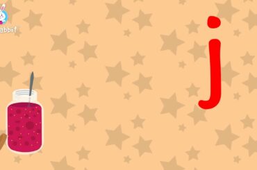 j Is For jam | Alphabet | Lower Case | Animated Video | English | Ria Rabbit