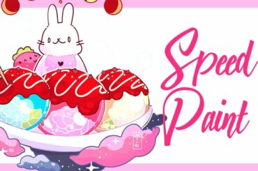 Rabbit and Sweets - Speedpaint