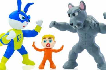 Luka Prevents Rabbit and Wolf Fight ❤️ LIVE Cartoons Stop Motion Animation