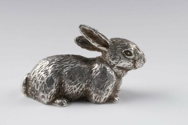 Solid Silver Bunny Rabbit Figurine CUTE! - Full UK Hallmarks 🐇
