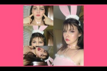 how to look like a cute 🐰 bunny 🐰( april fools costume makeup)