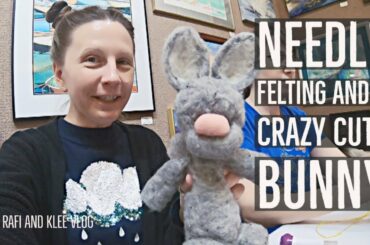 Klee Takes Needle Felting And Creates A Crazy Cute Bunny