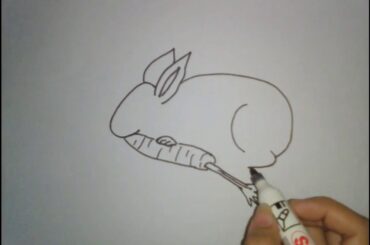 How to Draw a Rabbit Eating a Carrot
