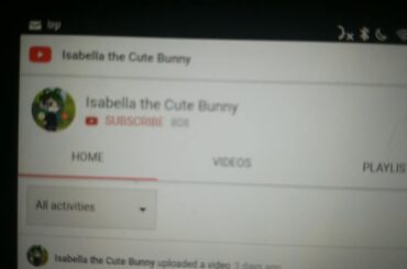 Shout to Isabella the cute bunny Enjoy