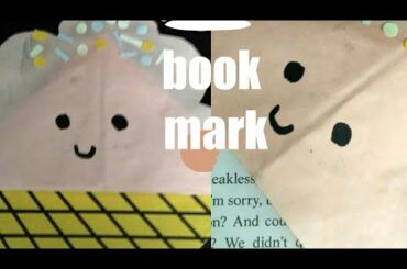 Cute DIY Ice cream bookmark || crafty rabbits