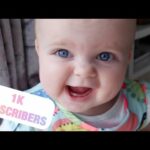 CUTE BABY LOVES to sing & dance! Amazing 1K SUBSCRIBERS! BLUE eyes CHUBBY cheeks