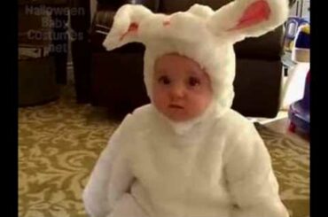 Cute Baby girl in Bunny Costume