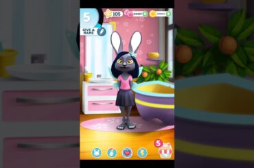 [Bu the baby bunny - cute pet care game 😲] VS [my talking angela😊] pod prysznicem .  Opis na dole