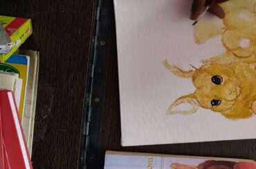 Painting cute bunnies