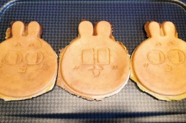 핸썸 토끼! 바삭한 토끼 캐릭터 빵, 달콤한 고구마를 품은 예쁜 토끼빵, Pretty bunny bun, Crispy Rabbit bread, Korean street food