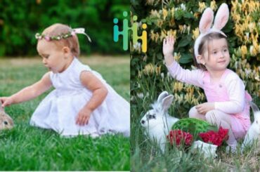 Cute Babies Playing with Rabbits | Babies Funny Moments - PunkGroove