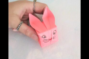 Easy Tutorial of Little Origami Paper Bunny | How To Make Cute Origami BUNNY | Photo Instructions