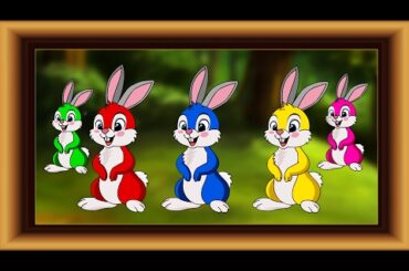 Learn colors with colorful Rabbits. Learning Video for Kids Toddler Baby Play school by Lotusbaby TV