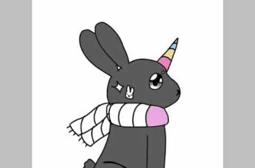 Uni bunny/SPEED PAINT/cute