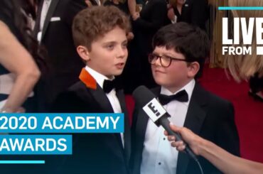 Watch "Jojo Rabbit" Stars' Adorable Argument at 2020 Oscars | E! Red Carpet & Award Shows