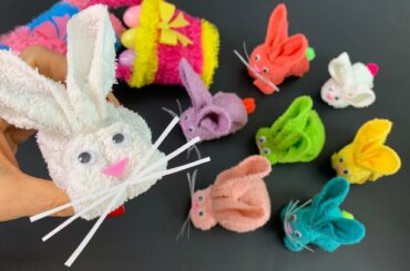 HOW TO MAKE A CUTE BUNNY WITH A TOWEL, PAPER in 3 Different Ways | DIY EASTER
