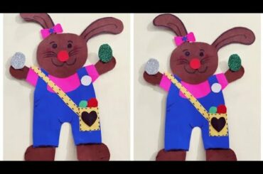 DIY.  Cute bunny 😍 craft for kids..// Easy paper craft for kids.