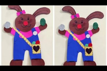 Cute Bunny 🐇 paper craft for kids 😍//  Easy craft for kids