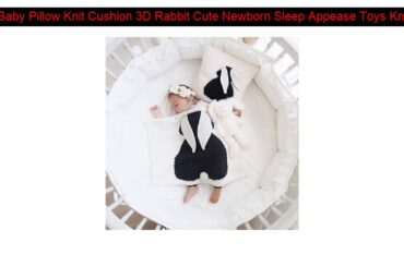 √ Discount Sale  [OFF] Baby Pillow Knit Cushion 3D Rabbit Cute Newborn Sleep Appease Toys Knitted C
