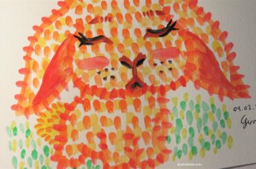 Sleepy Rabbit Painting - Watercolours 🌸 artistbybeauty