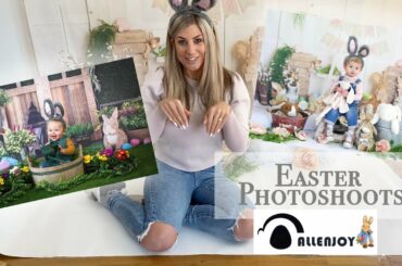 Easter Photoshoot | Allenjoy Studio Backdrops | Spring mini session ideas