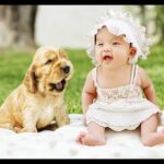 Cute babies & Funny puppy