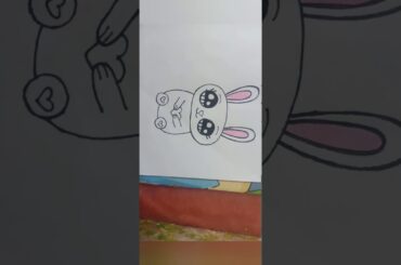 Drawn a cute rabbit for valentine ..# you decided😀😇