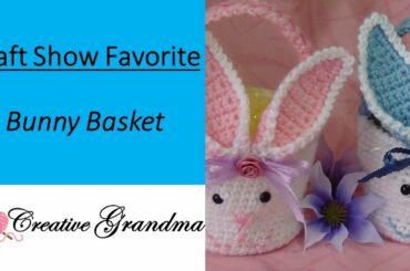 Little Bunny Basket  just in time for EASTER - Crochet tutorial