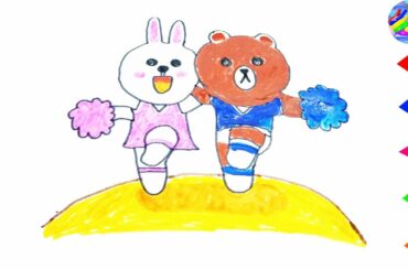How to draw Cute bunny and baby bear