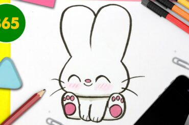 HOW TO DRAW A CUTE RABBIT KAWAII