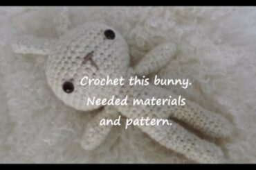 How to crochet a bunny. The materials you will need and the pattern for amigurumi