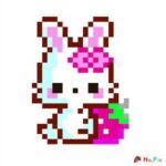 So cute pixel bunny