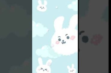 Cute fresh blue bunny