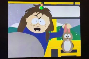 South Park ms Crabtree is trying to kill the cute bunny