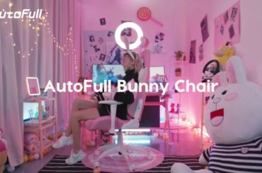 AutoFull Pink Bunny Chair