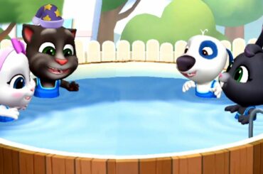 My Talking Tom Friends - Black Bunny Bathtime & Pet Care Games