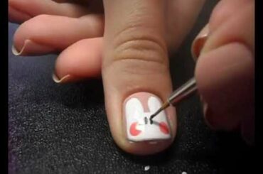 Nail Art Tutorial - Cute Bunny
