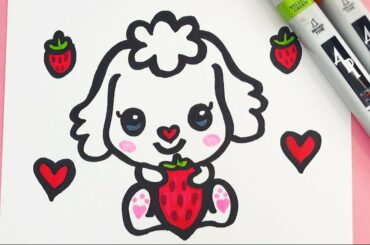 How to draw a Cute bunny - step by step tutorial