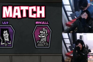 Michael Reeves and Lilypichu play Jackbox dating with OfflineTV