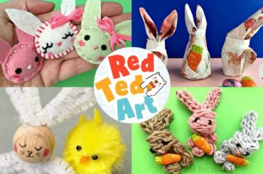 5 Bunny Crafts for Easter - super fun Rabbit DIY Ideas for Spring