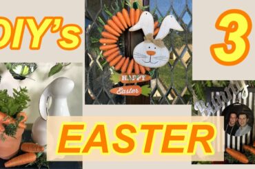 EASTER DECORATIONS ON A BUDGET (3 dollar tree DIY ideas)  2020