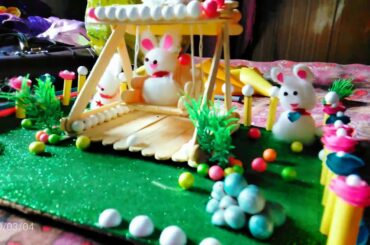 Cute cute bunny home is ready 😊