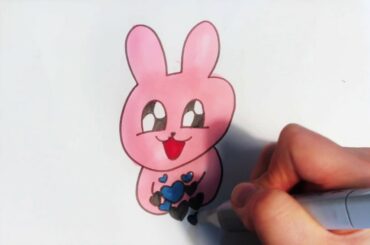 How to draw a cute bunny
