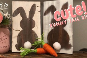 Spring/Easter Decor | Cute Bunny Butt Sign | Farmhouse Spring Decor